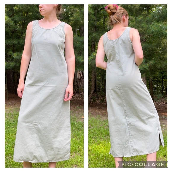 90s Green Maxi Tank Dress - Picture 5 of 13